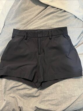 Under Armour Black High-Rise Athletic Tailored Shorts
